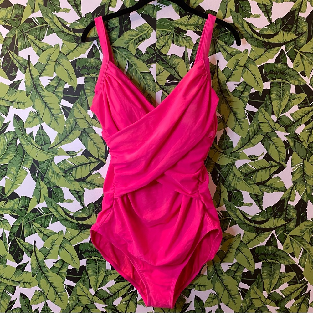 Old Navy Hot Pink One Piece Bathing Suit